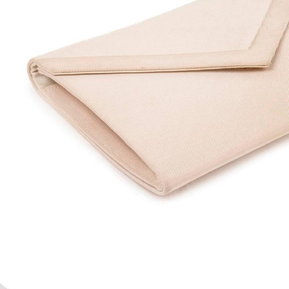 CHRISTIAN DIOR Vintage Clutch in Ivory Blush Satin - Picture 4 of 8